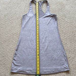 Silver lululemon racer back tank top